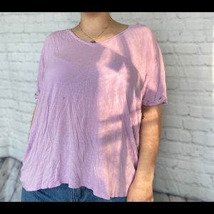 Forever 21 Women’s Purple Oversized Cozy Tshirt